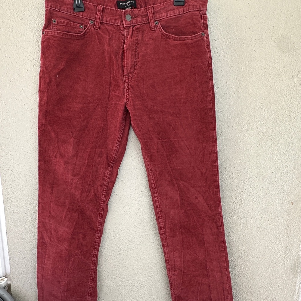 Banana Republic Men's Corduroy Pants in Deep Red